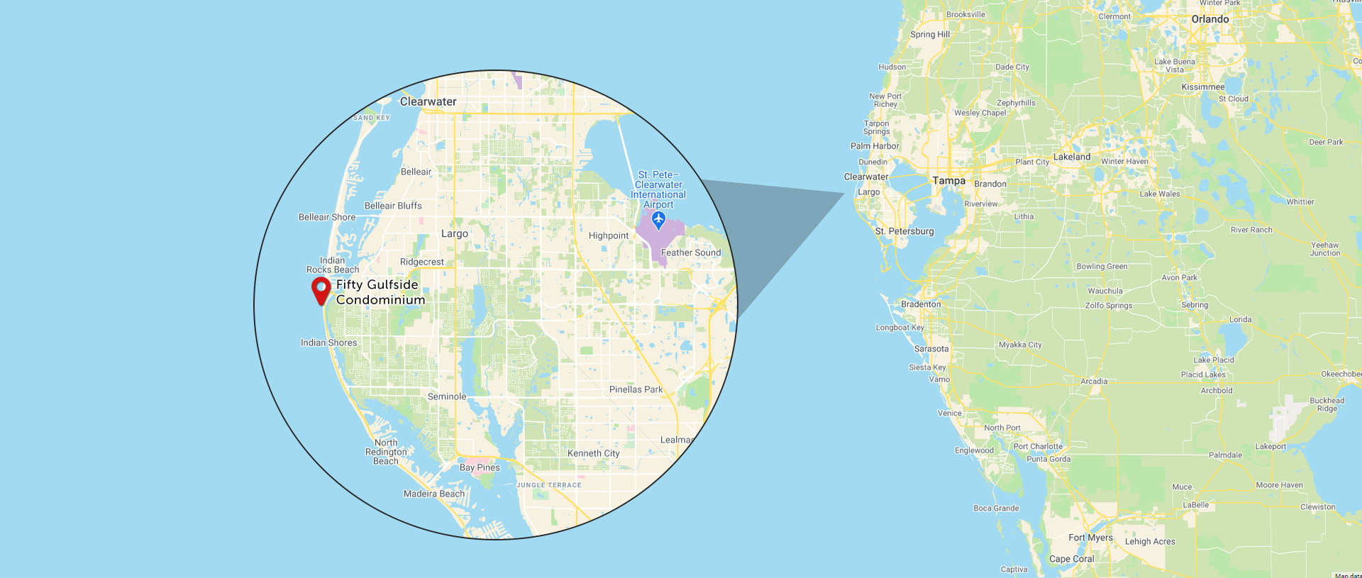 Fifty Gulfside Condominiums, Inc. map